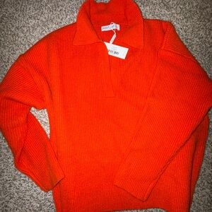 Bright red Knit Sweater small new